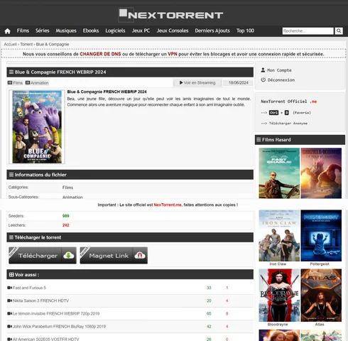 NEXTORRENT films series 2026 NOUVEAU